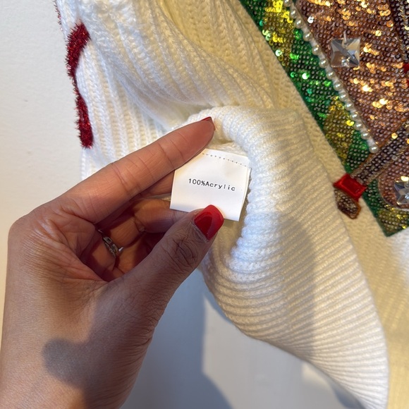 Queen of sparkles queen of diamonds sweater size large - Picture 6 of 6